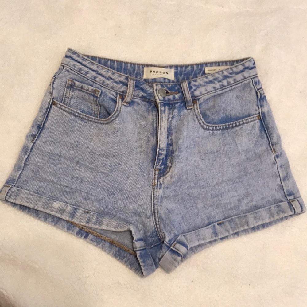 PacSun Light Wash Denim Mom Shorts!